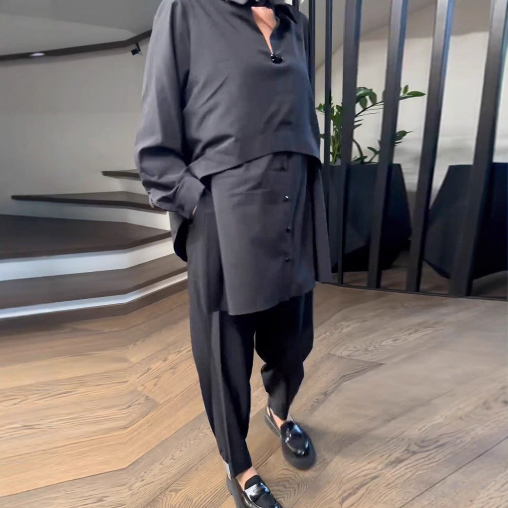 Damen Zweiteiliger Anzug Bluse und Hose Norvielle