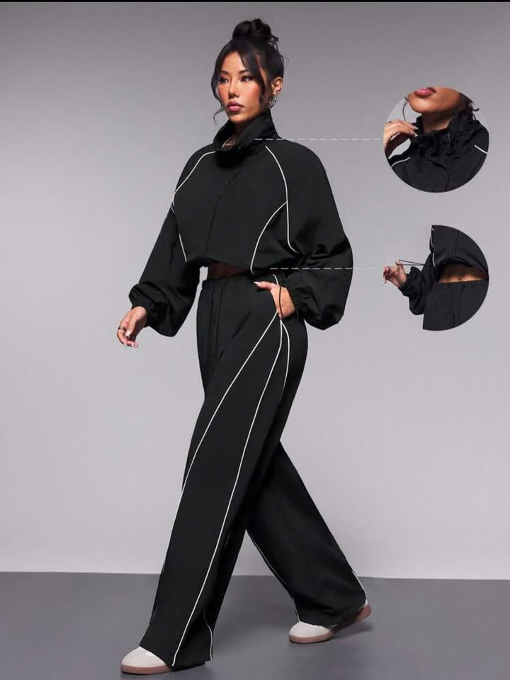 Damen Sportjacke Elastisch Hochkragen Norvielle
