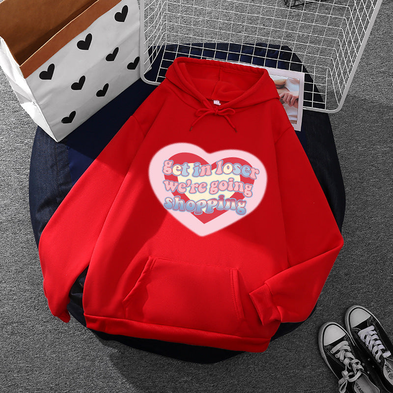 Damen Kapuzenpullover Kuschelig Grafikdesign Norvielle
