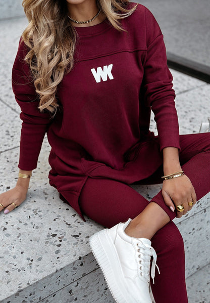 Damen Lounge-Set Oversized Sweatshirt und Leggings Norvielle