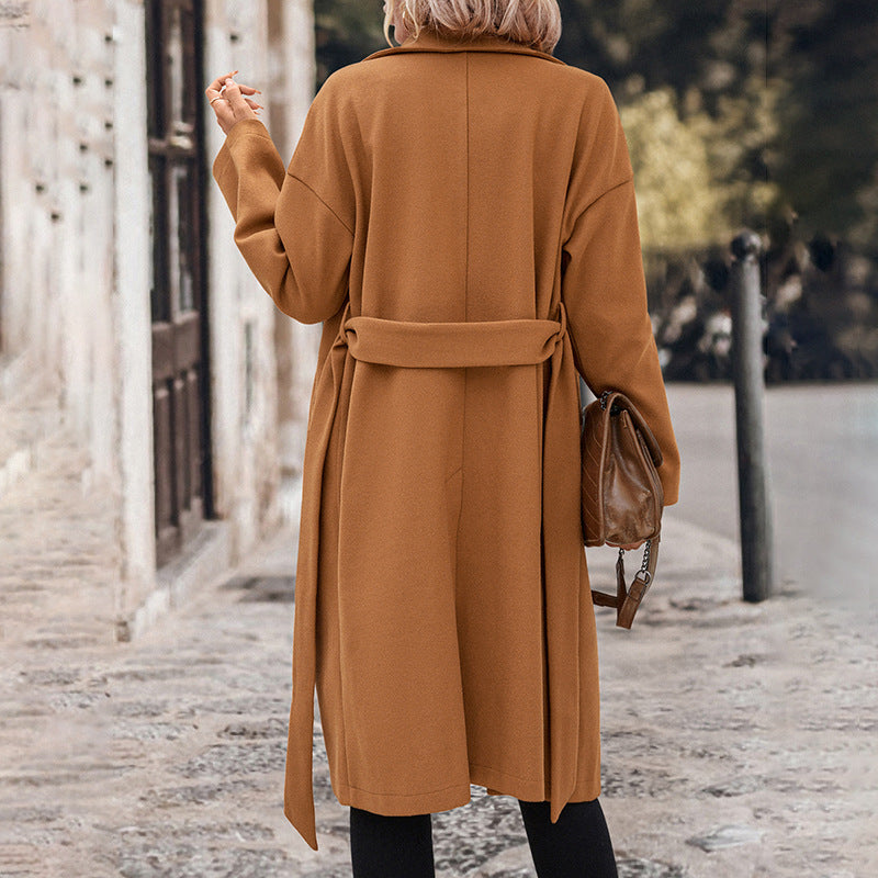 Damen Trenchcoat Taillierbarer Gürtel Moderner Schnitt Norvielle
