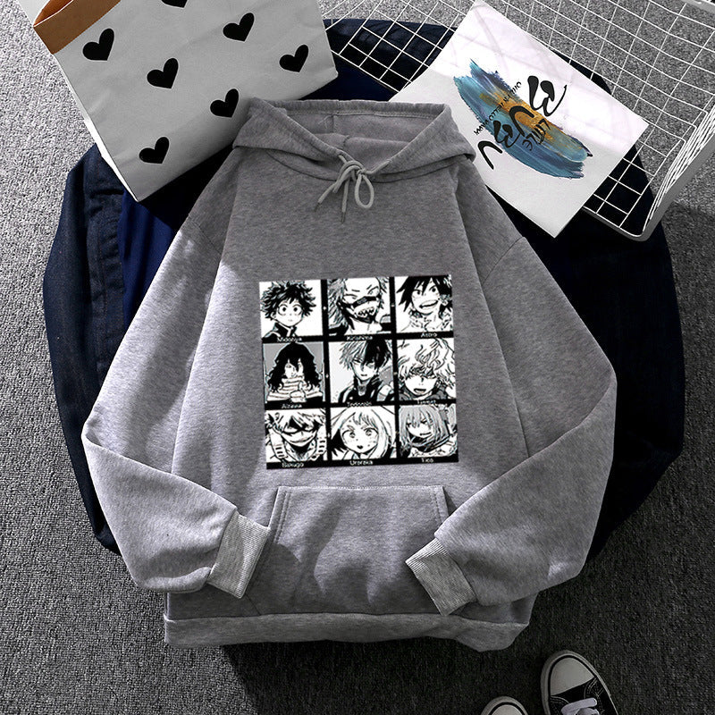 Damen Kapuzenpullover Manga-Motiv Norvielle