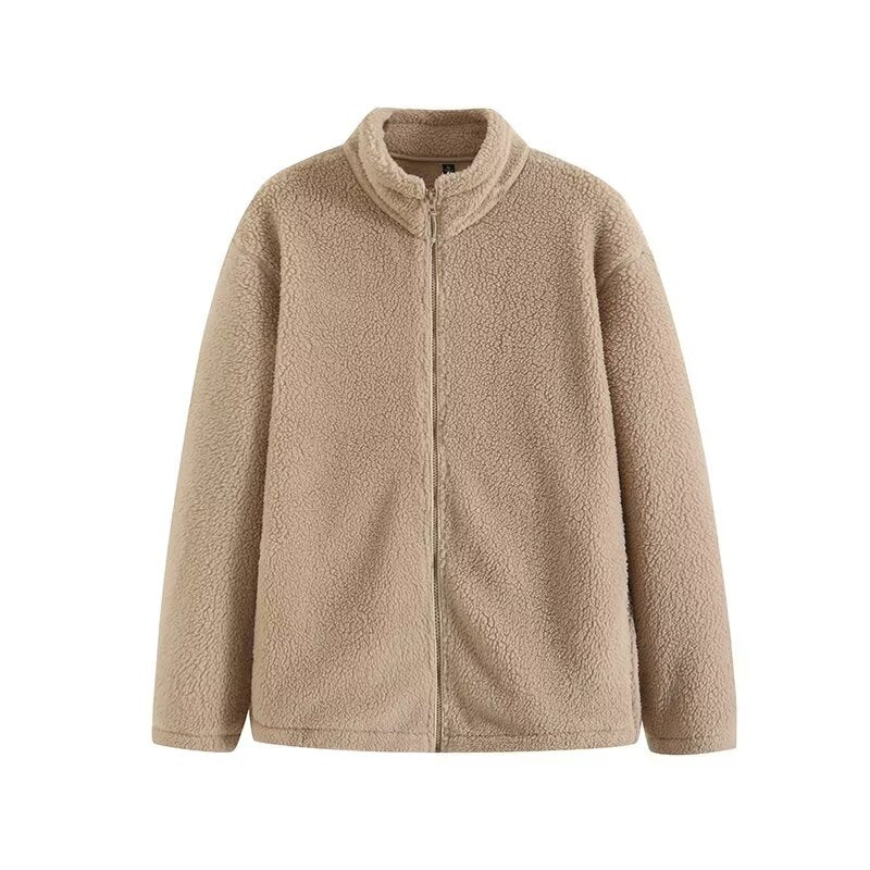 Damen Fleecejacke Hochkragen Reißverschlusstaschen Norvielle