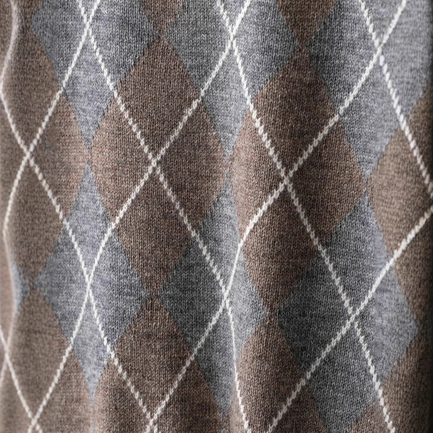 Damen Pullover Rautenmuster Norvielle