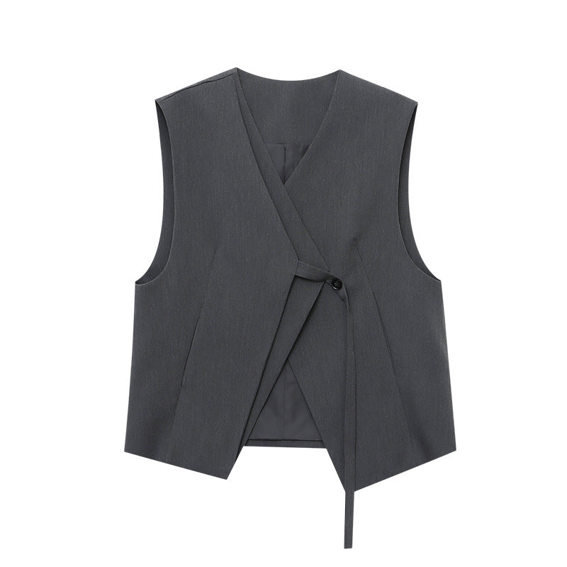 Damen Wickelweste Tailliert Elegant Norvielle