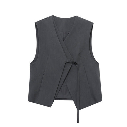 Damen Wickelweste Tailliert Elegant Norvielle