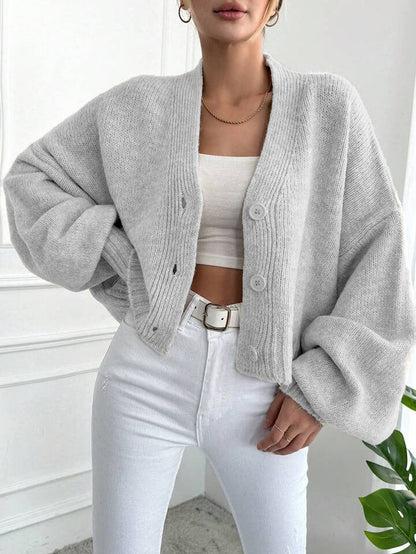 Damen Oversized Strickjacke