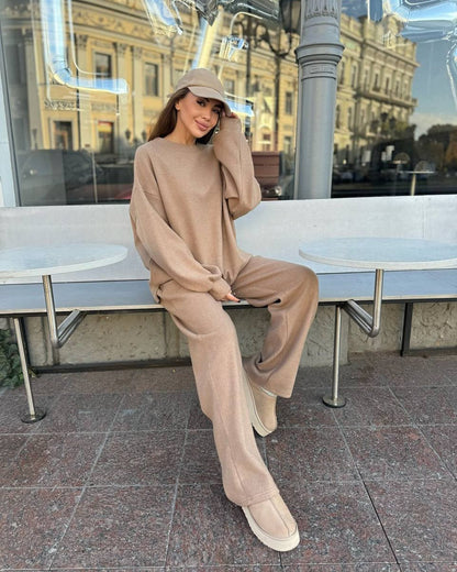 Damen Fleece-Outfit Weites Norvielle Kleid