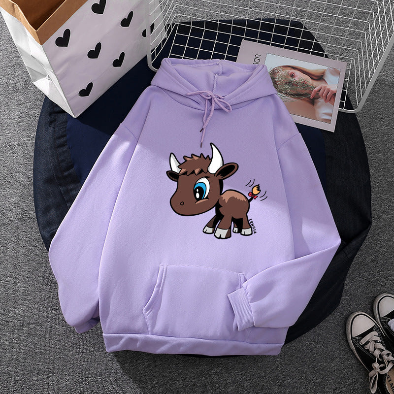 Damen Kapuzenpullover Tiermotiv