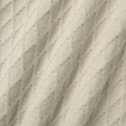 Damen Gemusterter Pullover Hochkragen Reißverschluss Norvielle