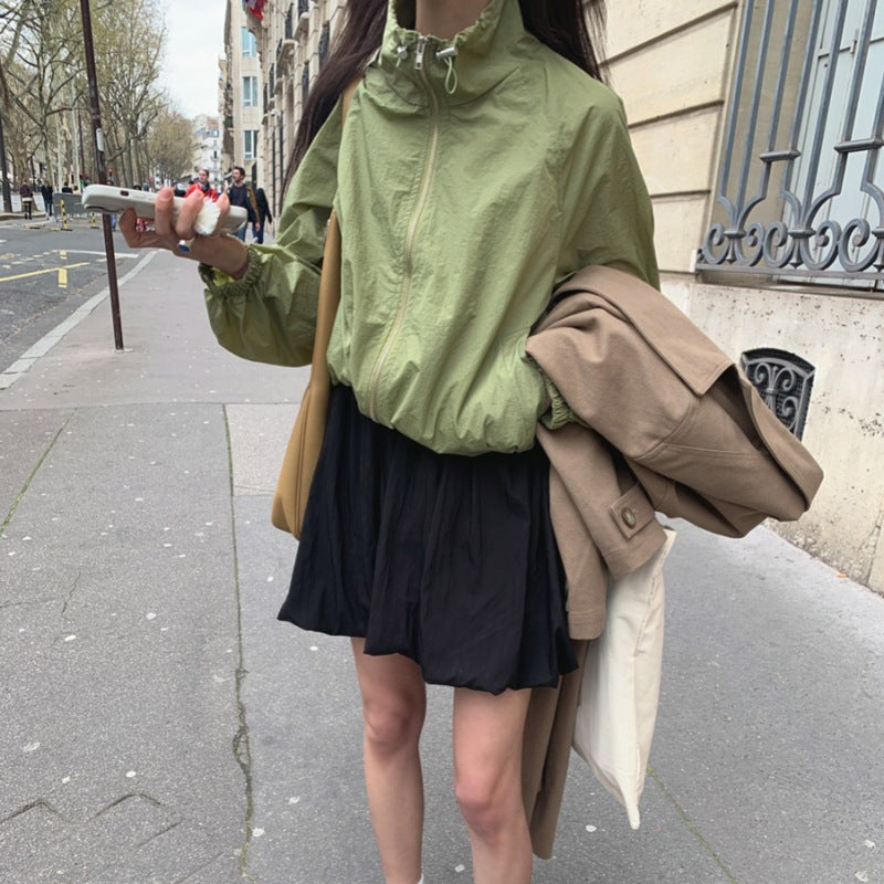 Damen Windjacke Leicht Voluminöse Ärmel Norvielle - Norvielle