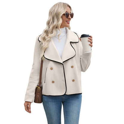 Damen Blazerjacke Asymmetrisch Knöpfe Norvielle