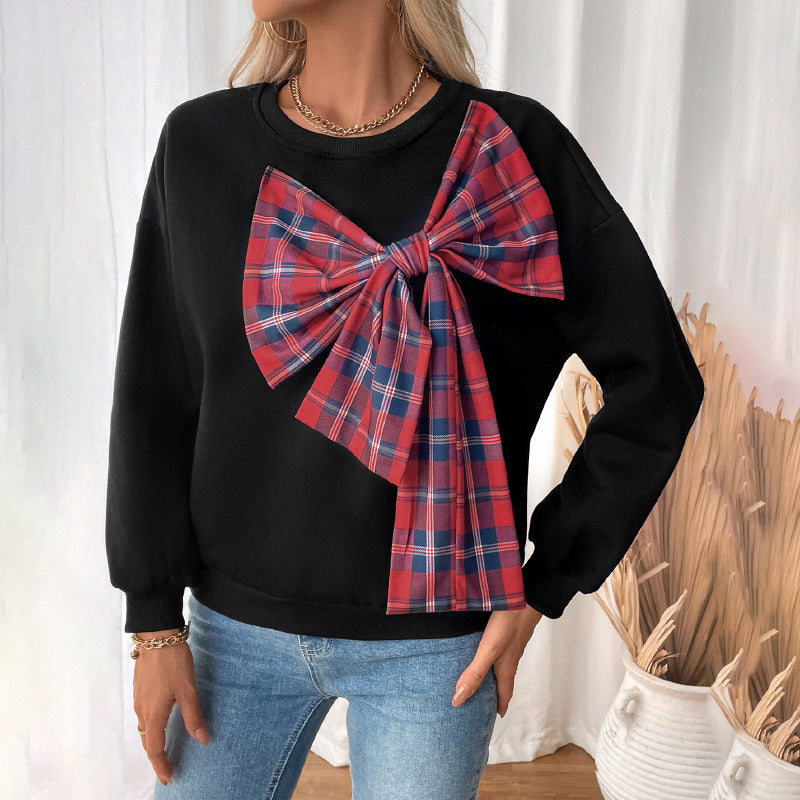 Damen Sweatshirt Künstlerisches Knoten-Design Norvielle