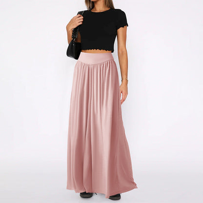 Damen Palazzo-Hose Weit mit hohem Bund Norvielle