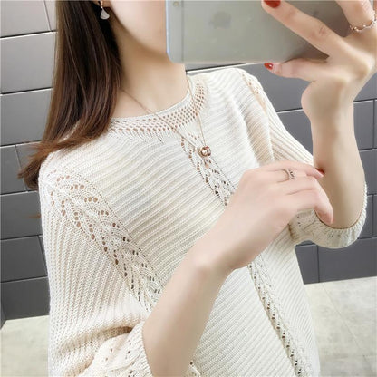 Damen Strickpullover Lässig Filigran Norvielle
