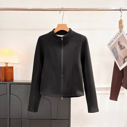 Damen Fleecejacke Stehkragen Sportlich Norvielle