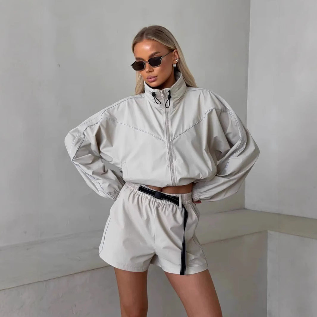 Damen Outdoor-Jacke mit kurzen Hosen Sportlich Norvielle