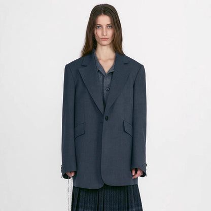 Damen Oversized Blazer Norvielle Hochwertiger Stoff