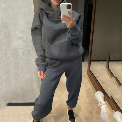 Damen Kapuzenpullover mit weiten Hosen Norvielle