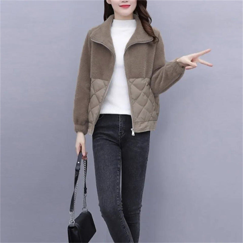 Damen Fleecejacke Steppdetail Elegante Bündchen Norvielle