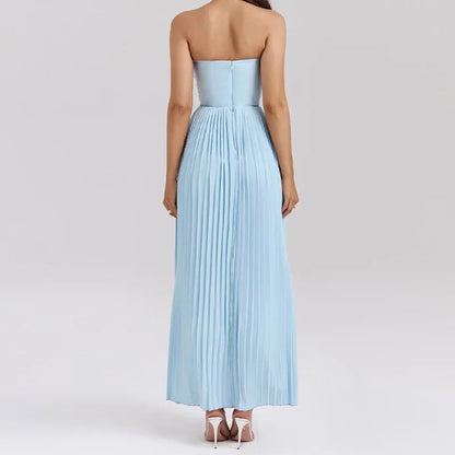 Damen Abendkleid Plissiert Norvielle Elegant