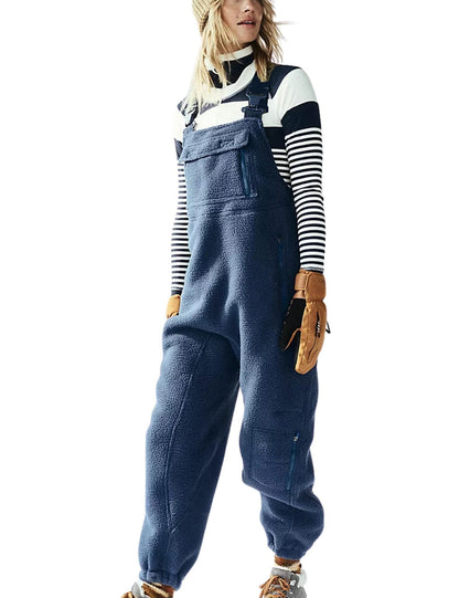 Damen Fleece-Latzhose Weich Norvielle