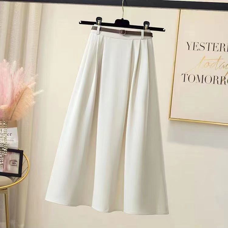 Damen Maxirock Elegante Taillenschnalle Norvielle
