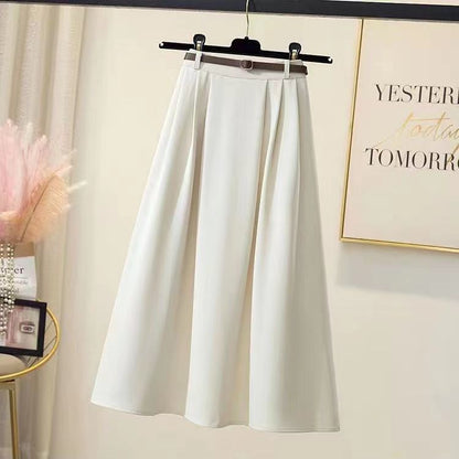 Damen Maxirock Elegante Taillenschnalle Norvielle