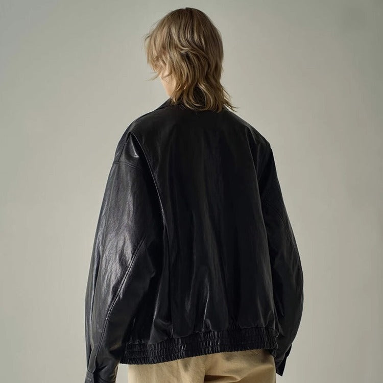 Damen Oversized Kunstlederjacke Norvielle -> Damen Kunstlederjacke