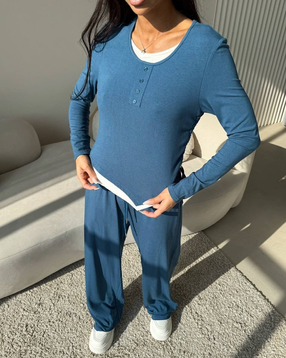 Damen Freizeitsuit Langarm Norvielle Bequem
