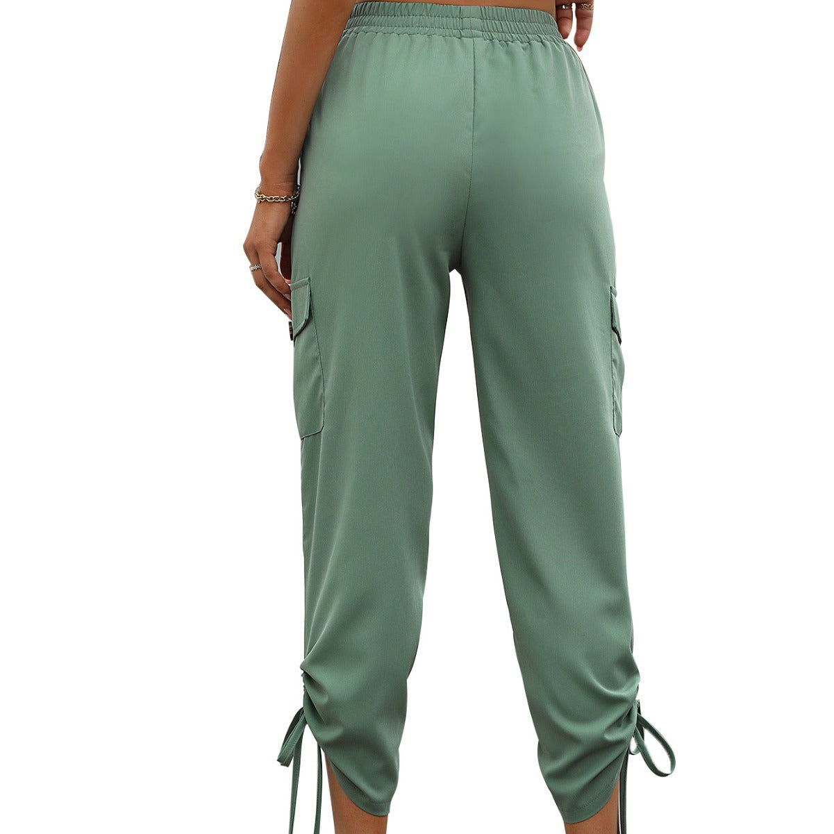 Damen Cargo-Hose Elastischer Bund Seitliche Schlitzen Norvielle