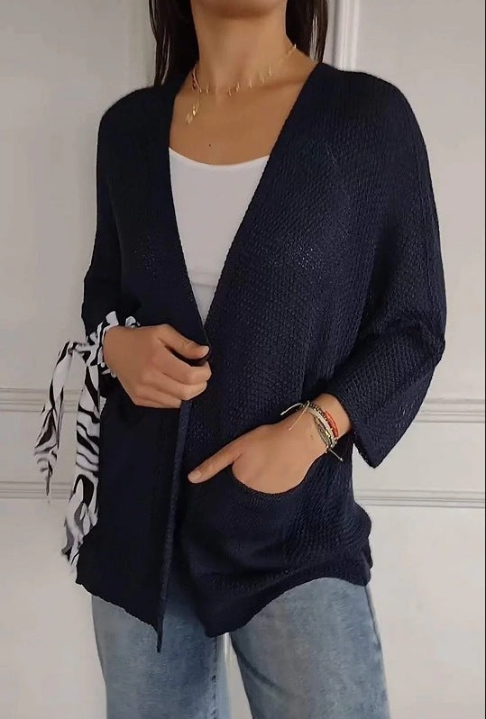 Damen Strickjacke Lässig Mit Taschen Norvielle