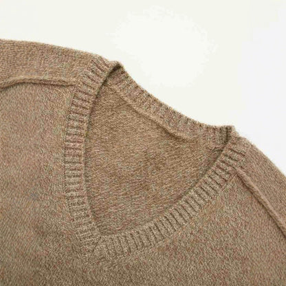 Damen Pullover V-Ausschnitt Wolle Norvielle