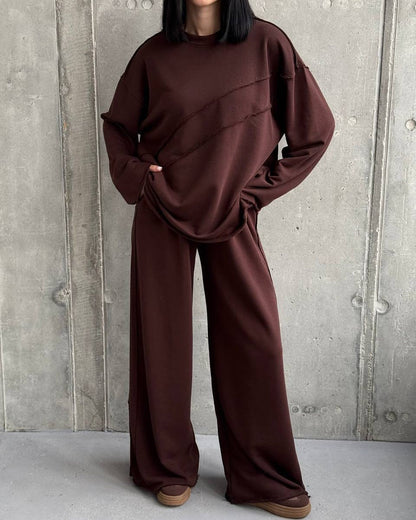 Damen Lounge-Anzug Weites Design Bequem Norvielle
