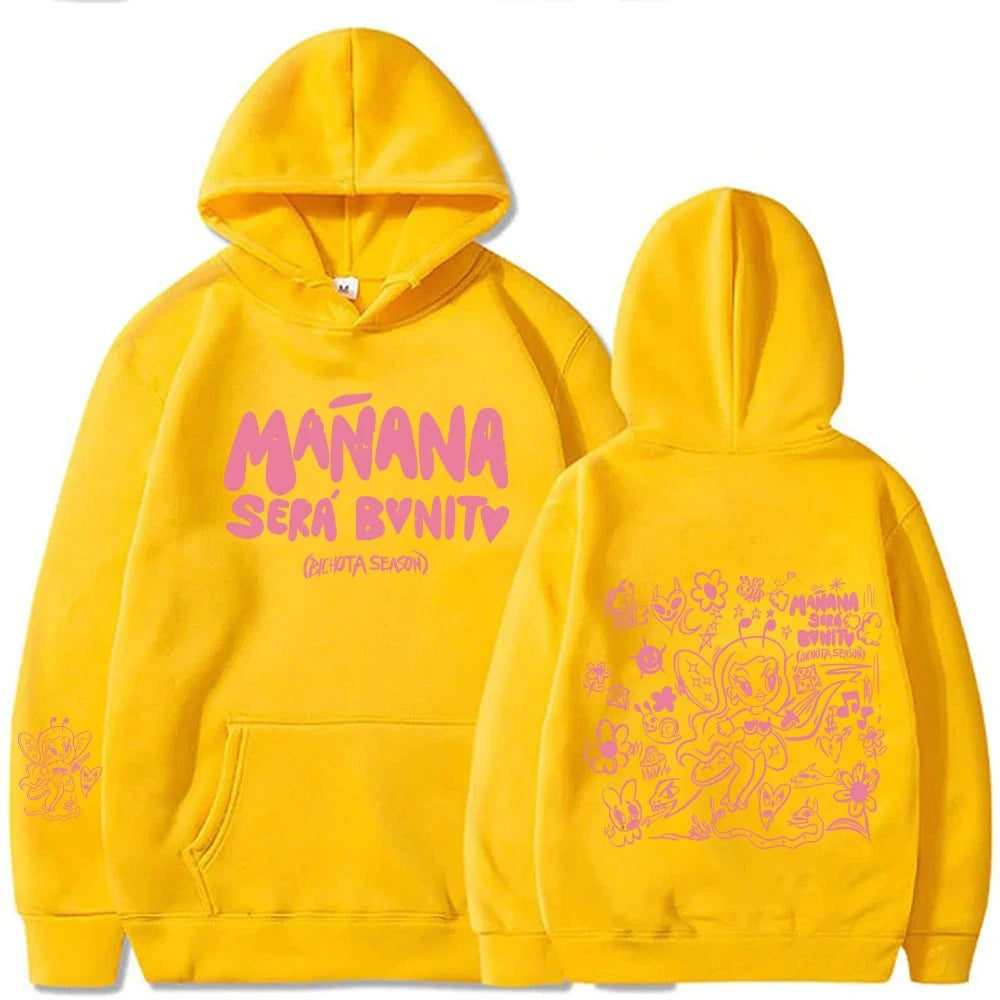 Damen Hoodie Kreativer Druck Kängurutasche