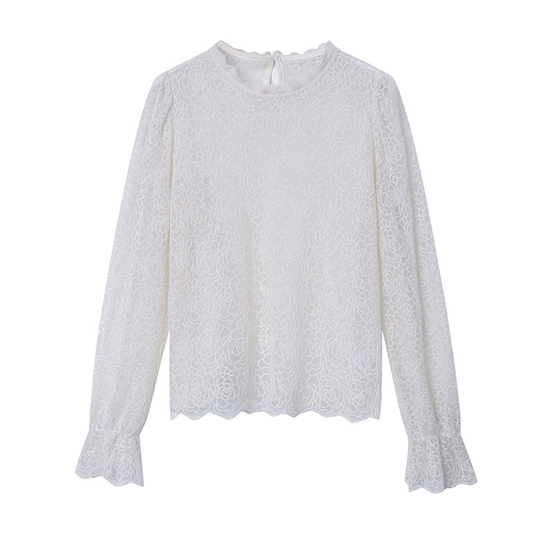 Damen Bluse aus feiner Spitze Norvielle