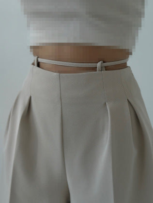 Damen High-Waist Chinohose Norvielle mit Bindeband