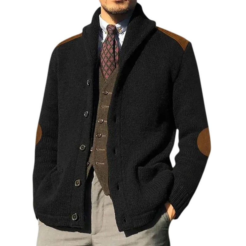 Herren Strickjacke Klassischer Schalkragen Bequem