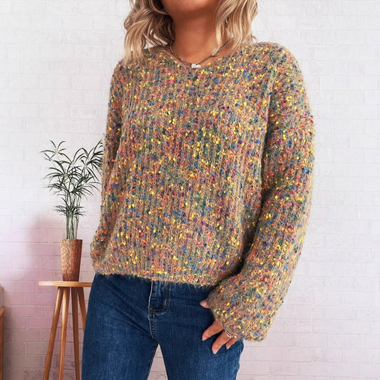 Damen Strickpullover Gemütlich Norvielle - Norvielle