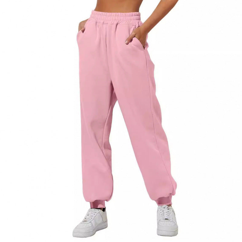 Damen Jogginghose Elastischer Bund Eingrifftaschen Norvielle
