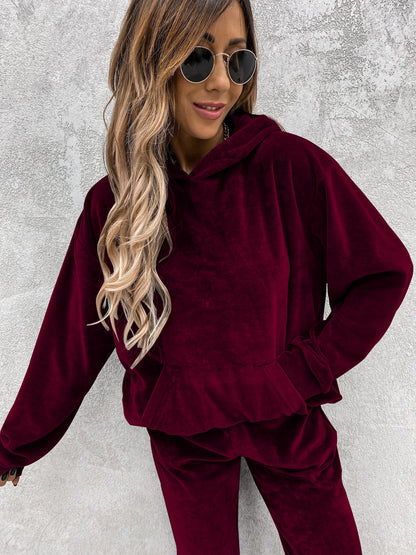 Damen Fleece-Hoodie Kuschelig Lässig Norvielle