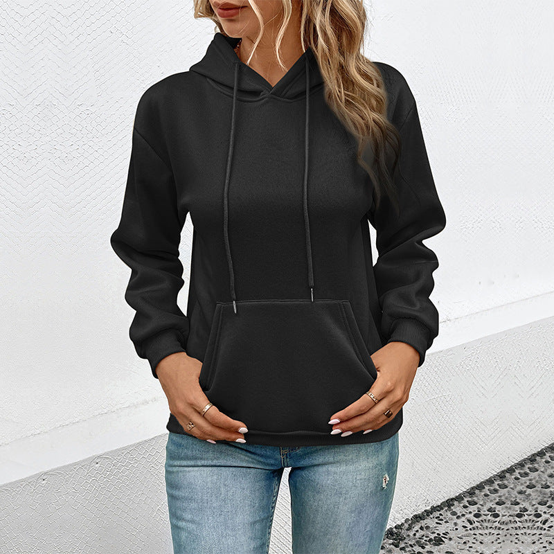 Damen Kapuzenpullover mit Tasche und Kordelzug Norvielle