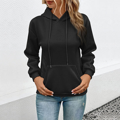 Damen Kapuzenpullover mit Tasche und Kordelzug Norvielle