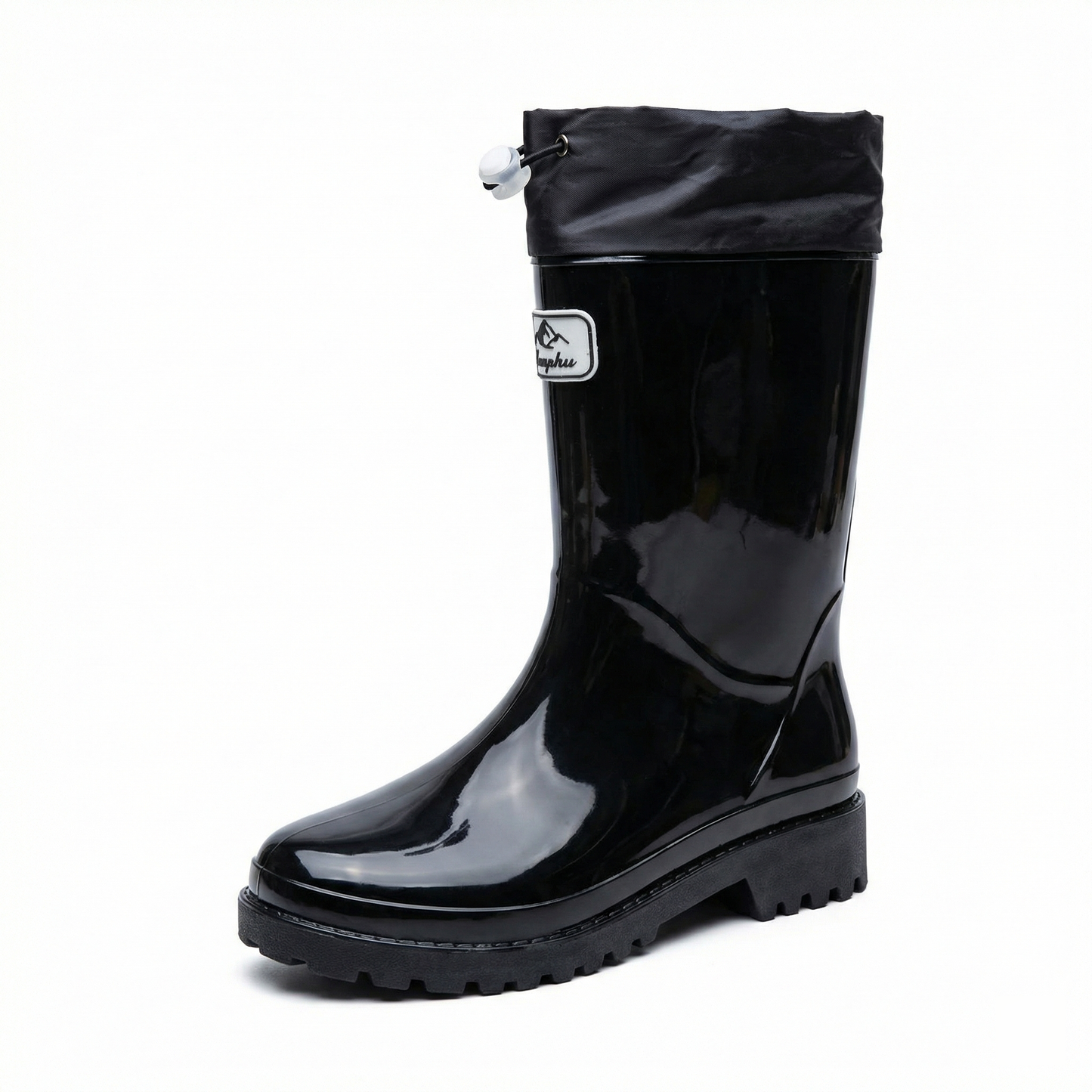 Damen Gummistiefel Verstellbares Schnürsystem Norvielle Schwarz - Norvielle