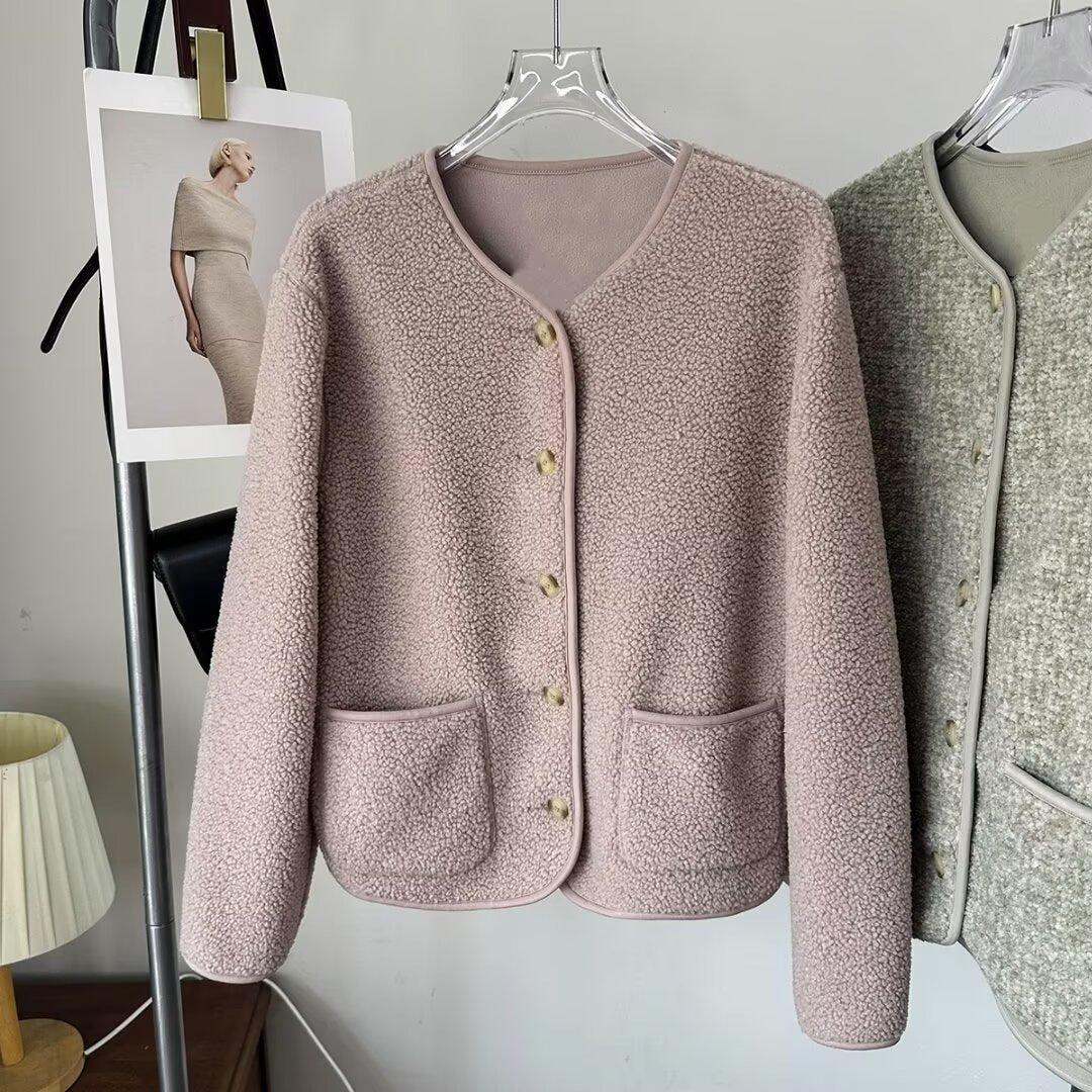Damen Strickjacke mit Knöpfen und Taschen Norvielle