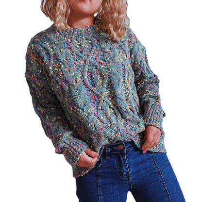 Damen Grobstrickpullover Bunt Norvielle