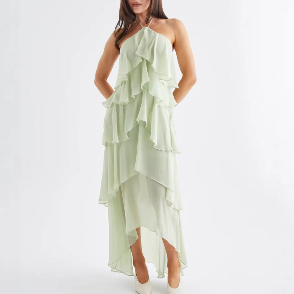 Damen Maxikleid mit Rüschendetails Elegantes Design - Norvielle