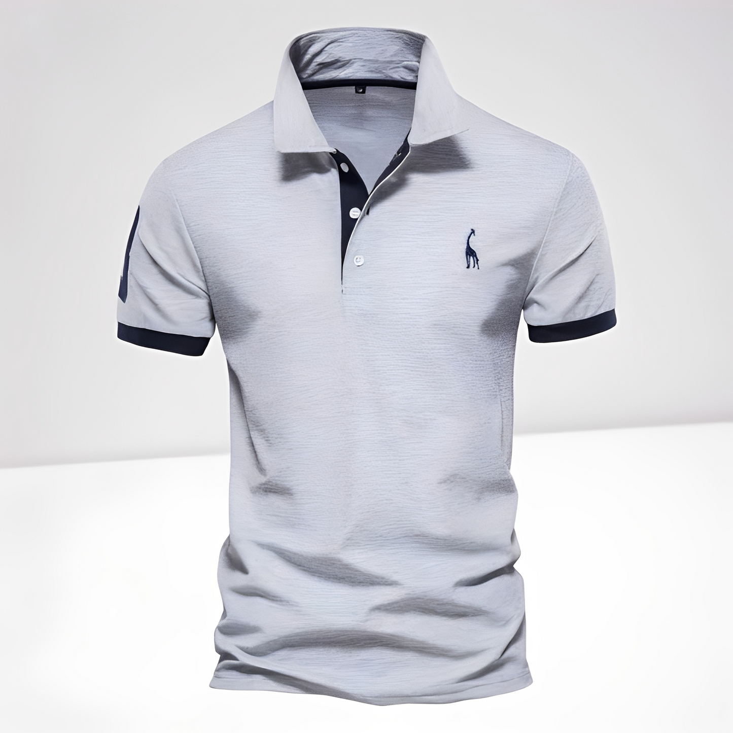 Herren Polo-Shirt Trendig Kurzarm Weiss