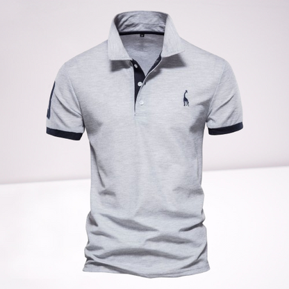 Norvielle Herren Polo-Shirt Baumwolle Weiß