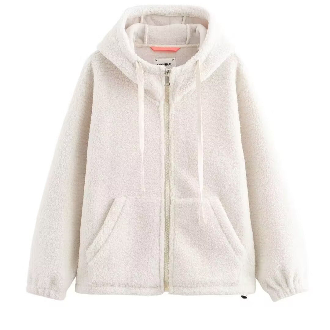 Damen Fleecejacke Hochkragen Kuschelig Grün Norvielle - Norvielle